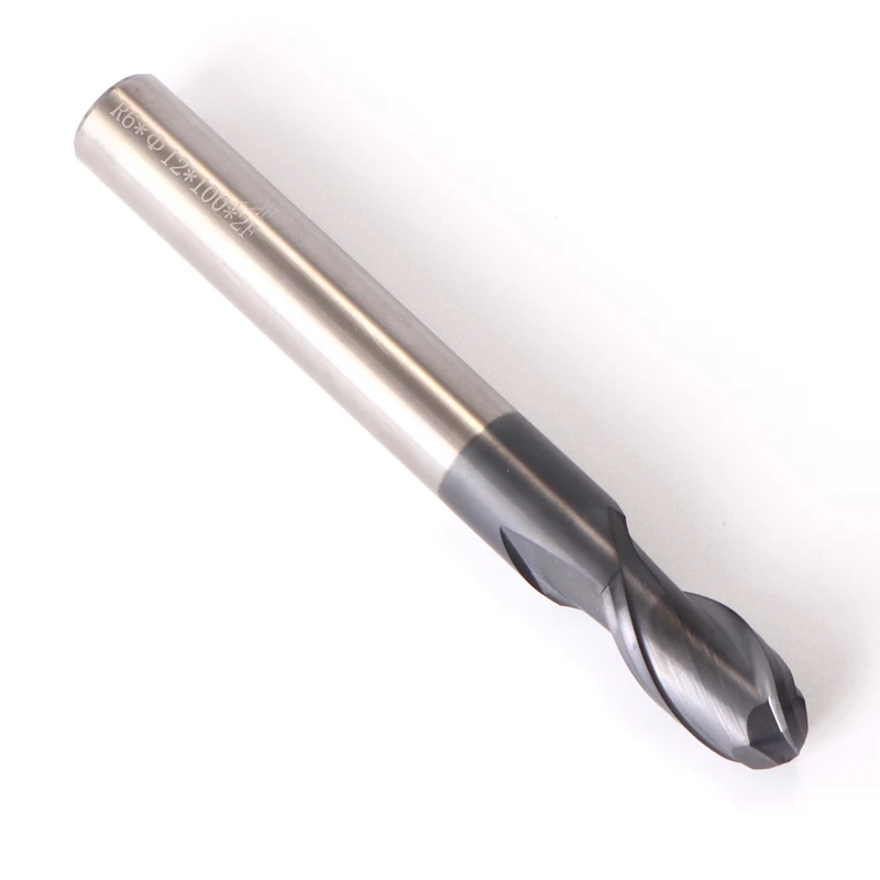 Imagem -04 - Zgt Pcs Bola Nariz End Mills Hrc50 Flauta de Moagem de Carboneto de Liga de Tungstênio Cortador de Moagem de Aço de Tungstênio Ferramentas de Moagem de Nariz de Bola de Moinho de Extremidade