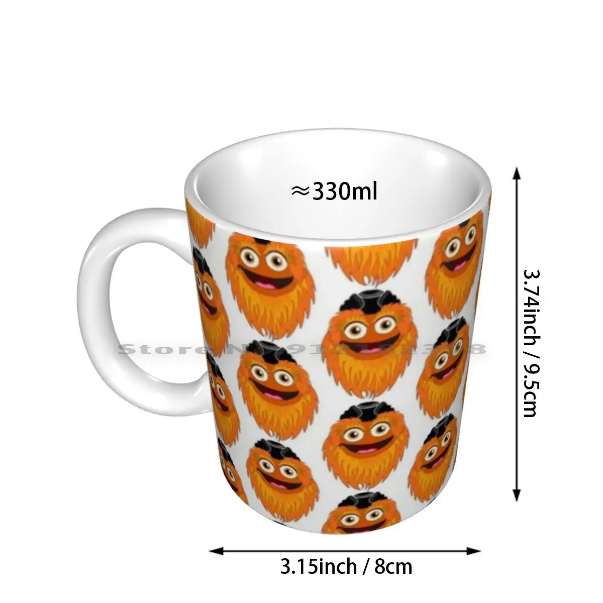 Gritty Philadelphia Hockey Mascot Gift Ceramic Mugs Coffee Cups Milk Tea Mug Gritty Philadelphia Hockey Gritty Face Philly