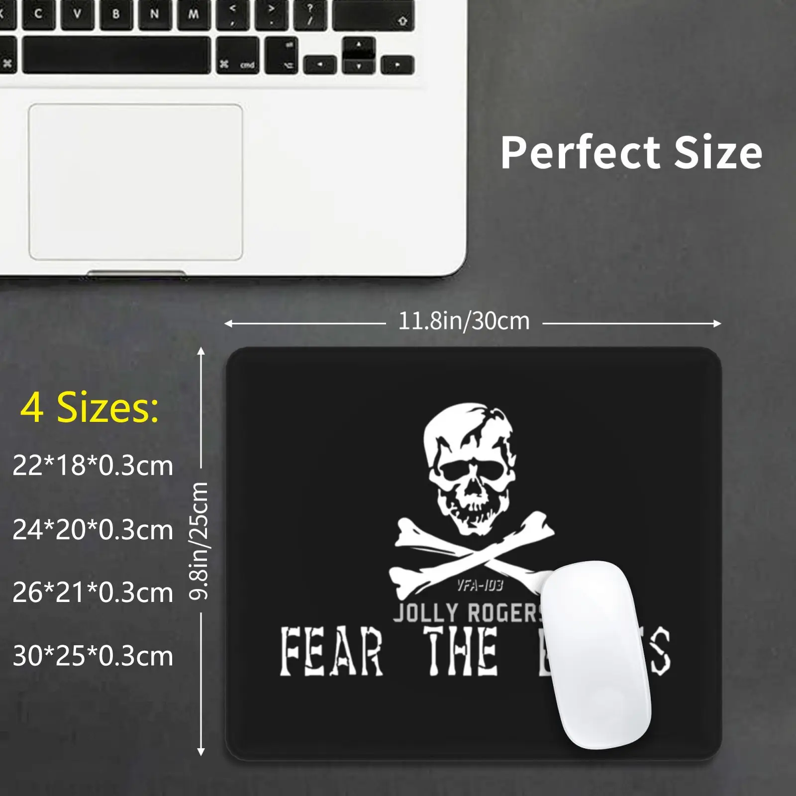 Vfa 103 Jolly Rogers Fear The Bones Mouse Pad DIY Print Cushion Vfa103 Jollyrogers Fearthebones Usnavy