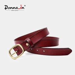 Cinture Donna in pelle bovina naturale per Donna vino di alta qualità lusso italiano un pezzo in vera pelle 3CM di larghezza