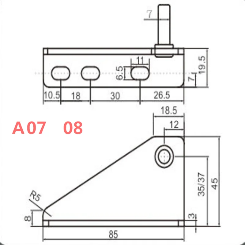 Stainless Steel Thickened Refrigerator Hinge Hotel Restaurant S01 Commercial Kitchen Large Four Six Door Freezer Hinge