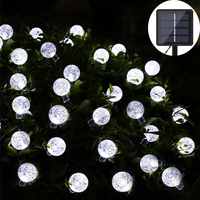 10/20/50 LED Crystal ball Solar Lamp Power LED String Fairy Lights USB/Battery/Solar Garlands Garden Christmas Decor For Outdoor