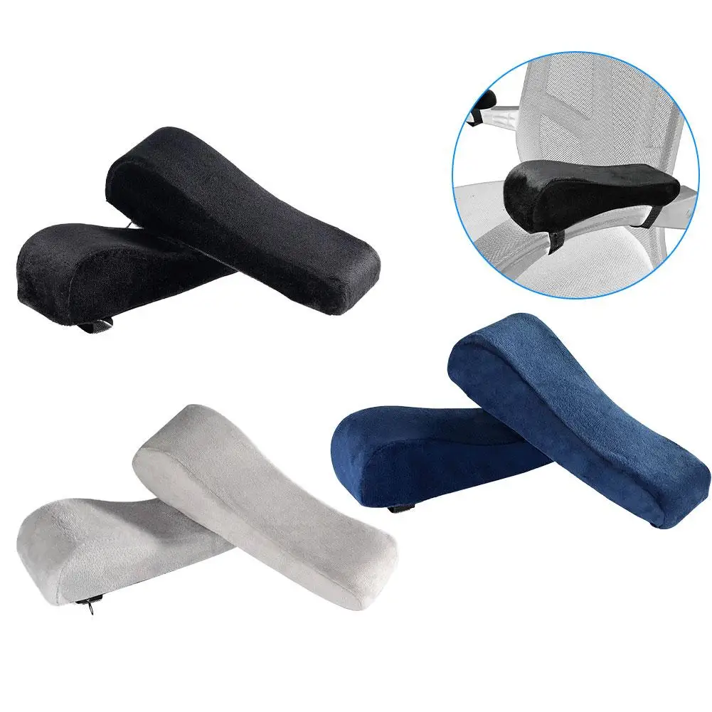 

1/2pcs Chair Armrest Pad Foam Elbow Pillow Computer Chair Armrest Cushion Relief Elbows Forearm Pressure For Home Offiice