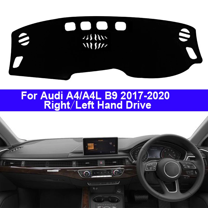 2 Layers Car Dashboard Cover Dash Mat Carpet Cape For Audi A4 A4L B9 2017 2018 2019 2020 LHD RHD Auto  Sunshade Anti-dirty