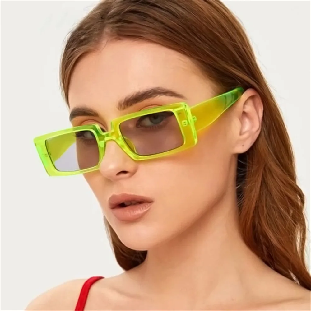 New fashion retro sunglasses ladies small rectangular sunglasses rectangular sunglasses female UV400 lens glasses image 5