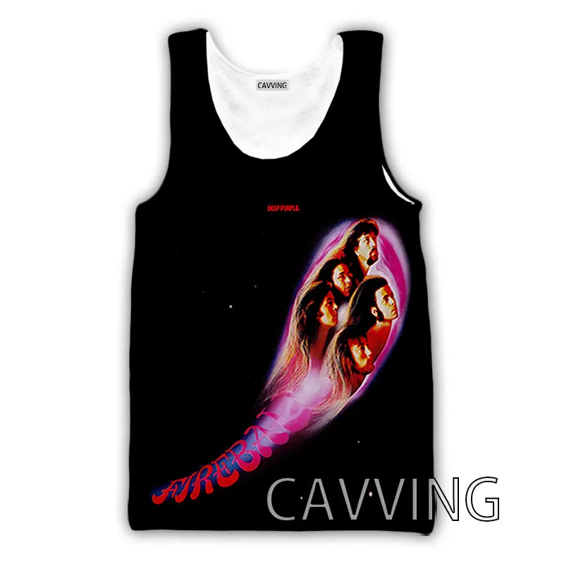 CAVVING 3D Printed  Deep Purple Band  Tank Tops Harajuku Vest  Summer Undershirt Shirts Streetwear for Men/women