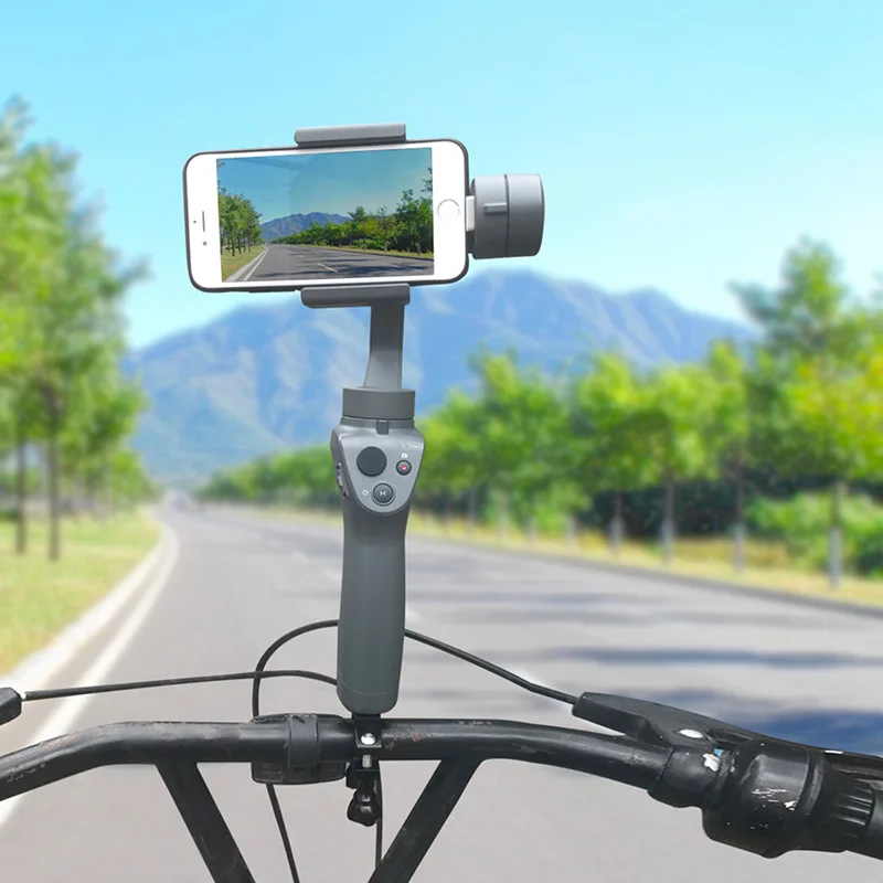 Hdrig bicicleta guiador montar tubo clipe titular haste braçadeira com 1/4 "-20 parafuso de montagem para gopro hero 8 7 6 5 4 yi 4k dji osmo