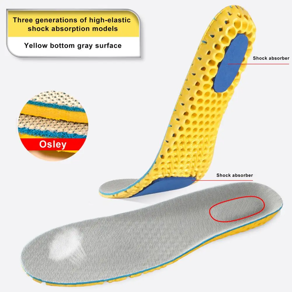 Arch Support Insoles Memory Foam Shoe Inserts For Women And Men Sweat Shock Absorption Soft Smell Proof Cushioned Insoles Fo