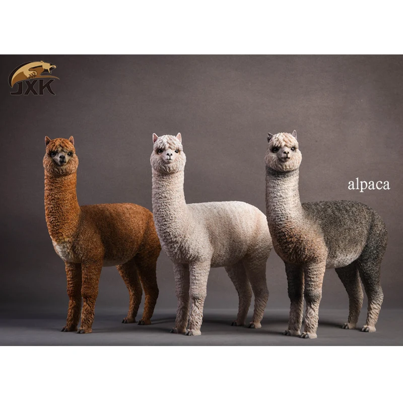 1/6 Scale Figure Scene Animal Model Resin Alpaca Static Decoration For 12'' Action Figure Dolls DIY Display Jxk011