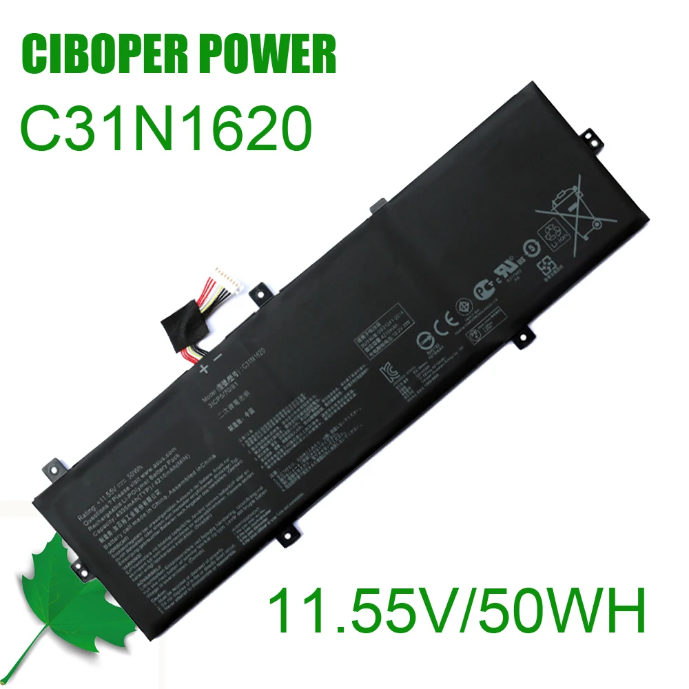 CP Laptop Battery C31N1620 50WH/4335mAh For ZenBook UX430 UX430UA UX430UN UX430UQ UX430UQ-GV015T PRO PU404 PU404UF Notebook