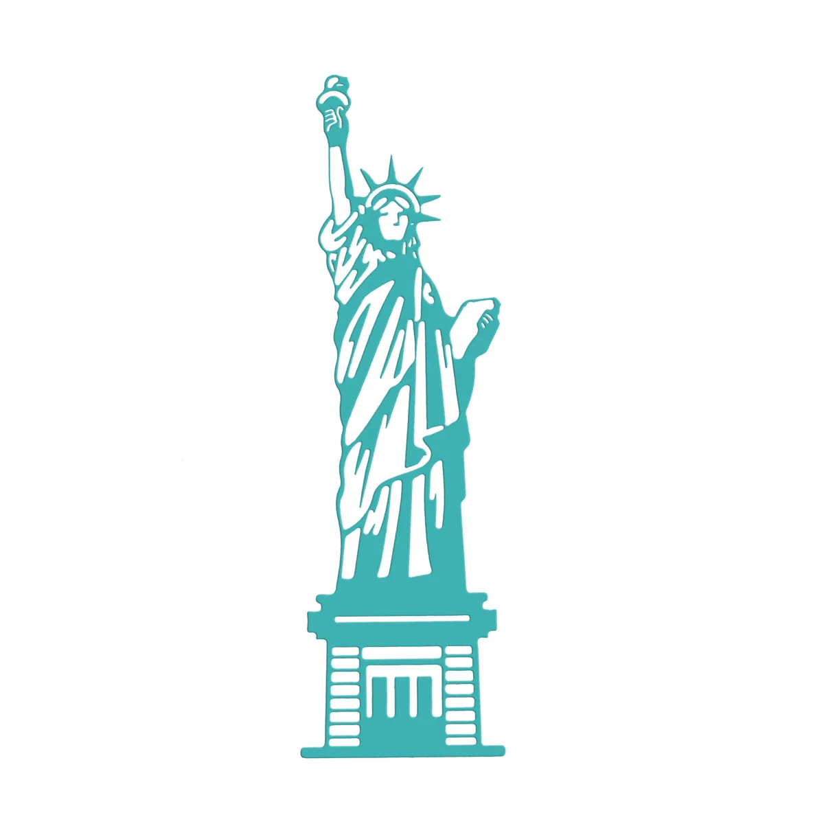 USA Landmark Statue of Liberty Metal Cutting Die For Scrapbooking DIY Photo Album Clip Art Work Decorating Paper Cutter Stencil