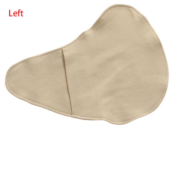 1PC Women Sponge Breast Prosthesis Fake Breast Soft Cotton Breast Form for Mastectomy Left Right