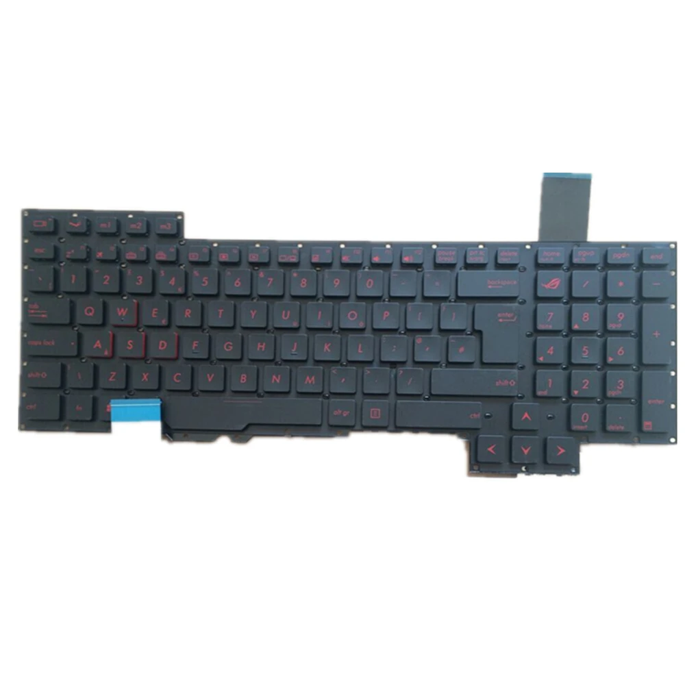 Imagem -04 - Teclado do Portátil para Asus G751 G751jl G751jm G751jt G751jy Gfx71 Gfx71j Gfx71jt Gfx71jy Preto Eua ru Edição Grande Entrar Edição