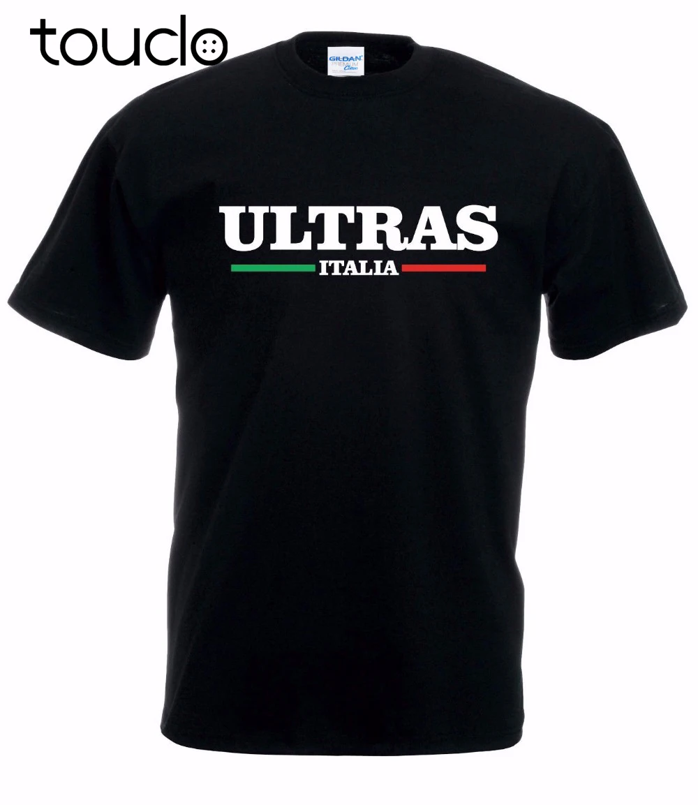 Maglietta moda uomo Fashion Design Maglietta Ultras Italia a sodegno della Nazionale di calcio manica T