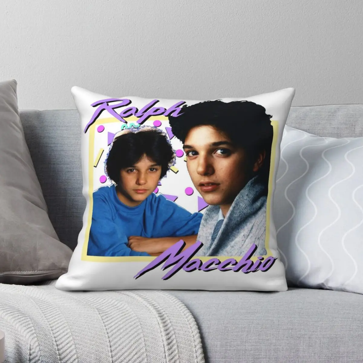 80s Ralph Macchio Square Pillowcase Polyester Linen Velvet Zip Decor Throw Pillow Case Sofa Seater Cushion Case