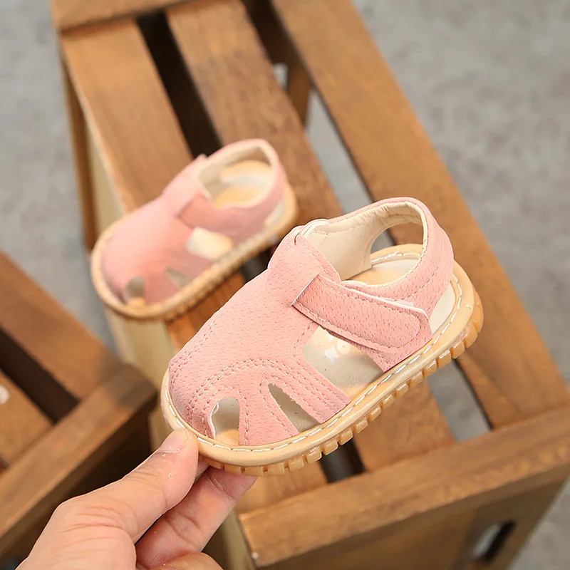 0-1-2 years old baby shoes Summer new baby sandals for girls and boys babies called shoes soft bottom non-slip