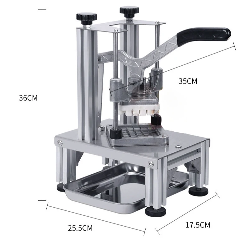 Rebanador multifuncional de pepino y patatas, rebanador de frutas y verduras vertical de acero inoxidable para el hogar, QTJ-J0O2XF