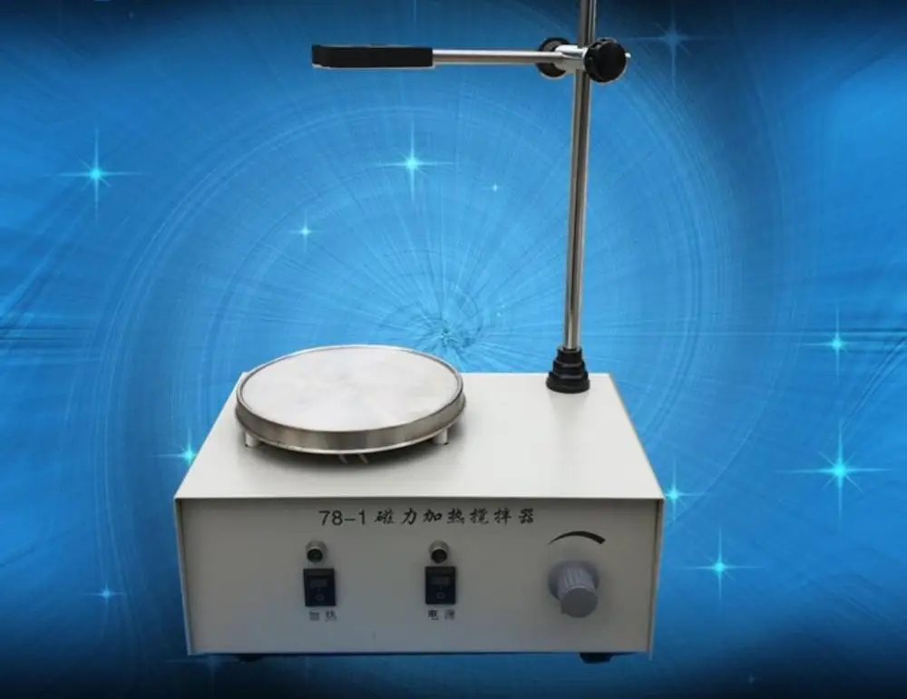 Lab Heating Dual Control Mixer Plate Magnetic Stirrer No Noise/Vibration Fuses Protection