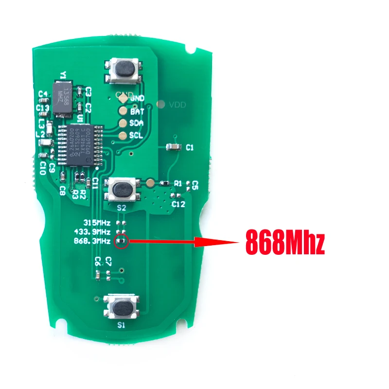 3 przyciski PCF7953 układu inteligentny klucz dla BMW 3 7 5 serii 1 dla E82 E88 E89 E90 E91 E92 Z4 X5 X6 CAS3 System 868MHz/315MHz/433MHz