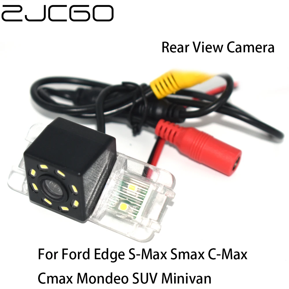 

ZJCGO CCD Car Rear View Reverse Back Up Parking Night Vision Camera for Ford Edge S-Max Smax C-Max Cmax Mondeo SUV Minivan