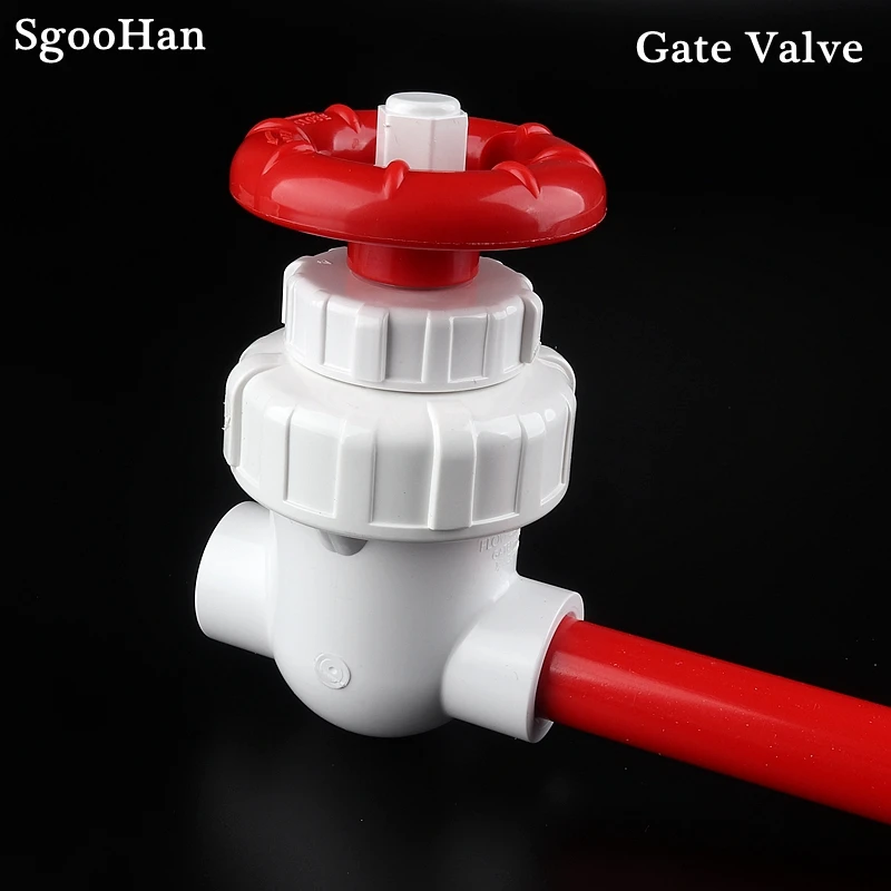 1pc High Quality PVC Pipe Gate Valve Precision Flow Control Sluice Switch Garden Irrigation Aquarium Fish Tank Joint I.D 20~63mm