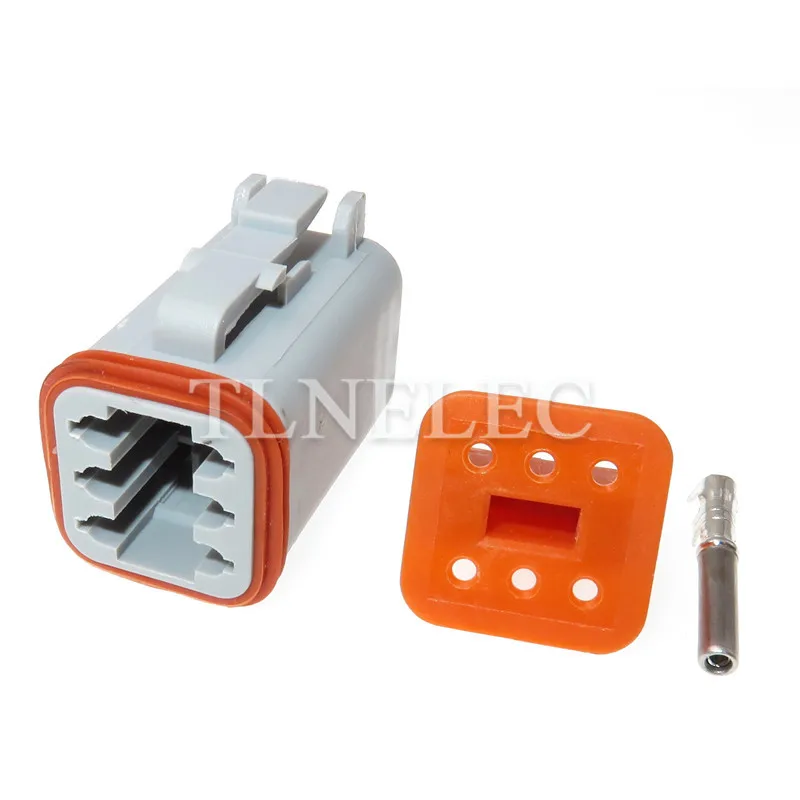 DT04-6P DT06-6S Te Gaya Deutsch DT 6 Pin Pria Wanita Tahan Air Konektor Kawat Listrik