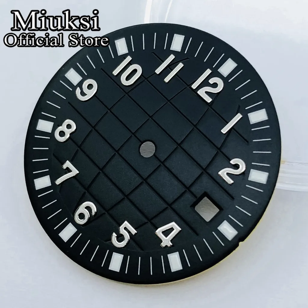 Muksi 31.5mm white black coffee blue sterile watch dial fit ETA 2836 2824 DG2813 3804 Miyota 8215 821A 8205 8200 movement