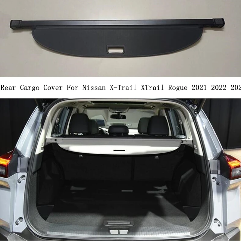 

Rear Cargo Cover For Nissan X-Trail XTrail Rogue 2021 2022 2023 Privacy Trunk Screen Security Shield Shade Auto Accessories