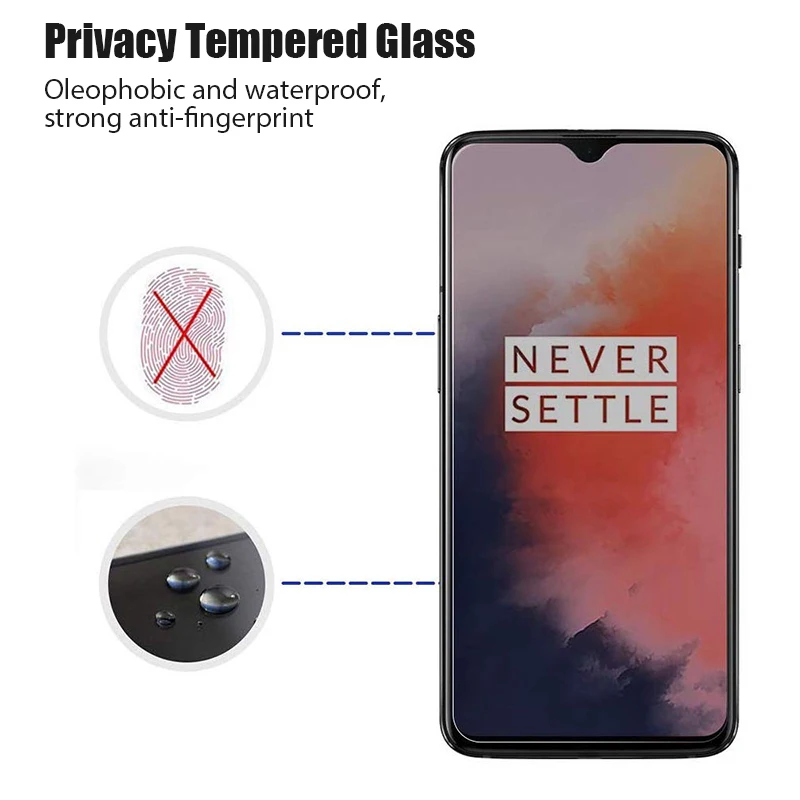 9H privacy Screen Protector For one plus 7 8T Anti-spy Tempered Glass for Oneplus 6 6T 7T 8T Nord N100 N10 5G
