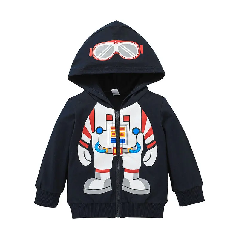 

Spring Zipper Hoodie Cartoon Jackets Baby Coat Sweatshirt Hooded Jacket Role Play Baby Boy Thin Coat Windbreaker Cute Outerwear