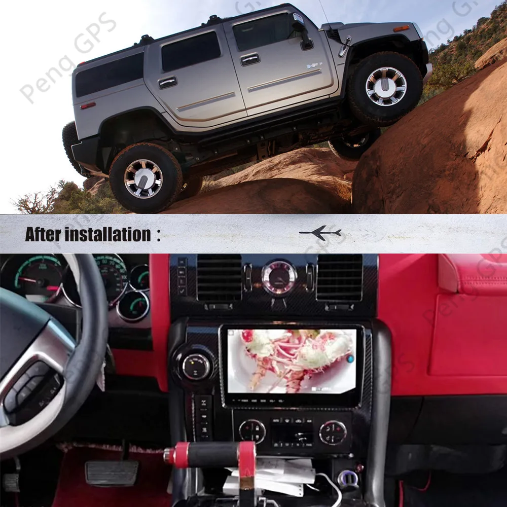 For Hummer H2 2005 - 2008 Android 11 Car Radio Coche Multimedia Player GPS Navigation Car Audio 9.7 Inch 4+64G AutoRadio