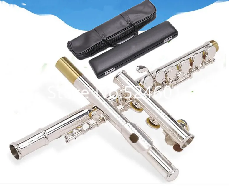 

Brand Flute instrument 471 211 271 312 411 Multiple model Silver 16 17 Hole open or closed holes High Quality with Case