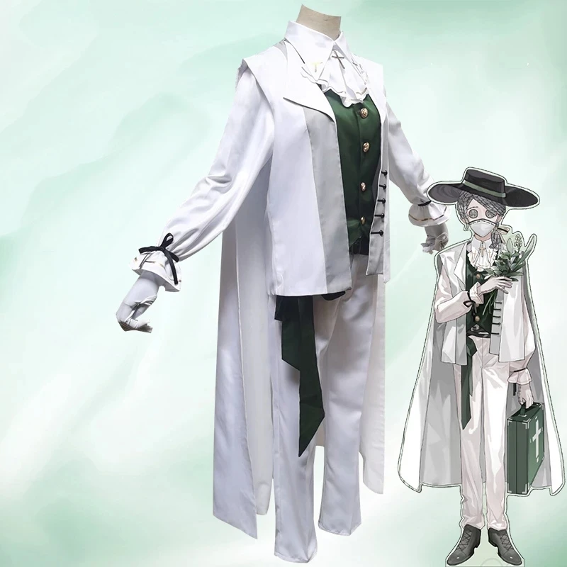 Game Identity V Cosplay costumes Survivor Embalmer Aesop Carl Cosplay Costume Enchanter Uniforms Suits Wig Wears Midsummer Tea