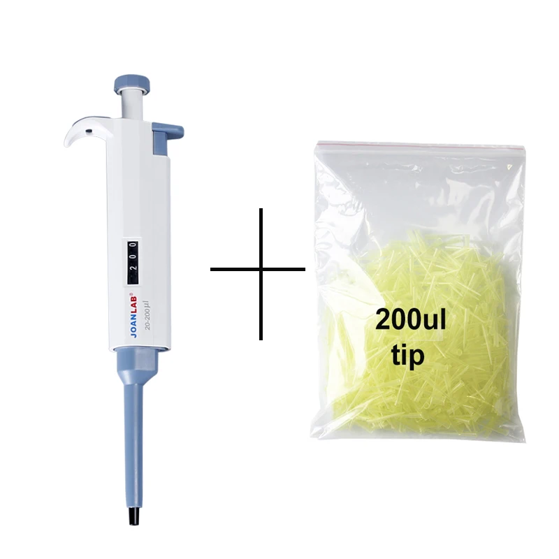 

DXY 20-200ul Digital Adjustable Micro Pipette Micropipette Pipettor Gun With 200ul tip