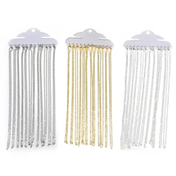 12pcs/lot Metal Open Link 2.0mm Necklace Chains with Lobster Clasps for Jewelry Making DIY Accessories Supplies 42cm