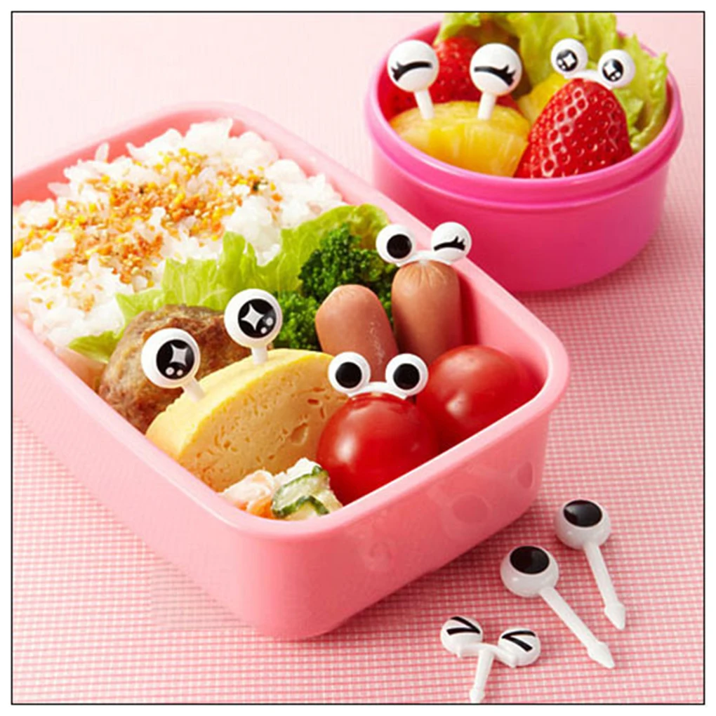 Cartoon Fruit Fork Set Sandwich Stick Twisted Party Buffet Desserts Forks Food Cocktail Stick for Home Party