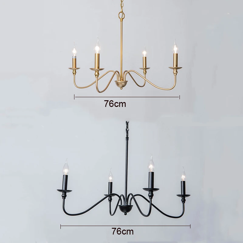 4 Heads Modern Home Industrial Vintage Chandelier Light Living Room Bedroom pendant Lamps Farmhouse Dining Room Lamp