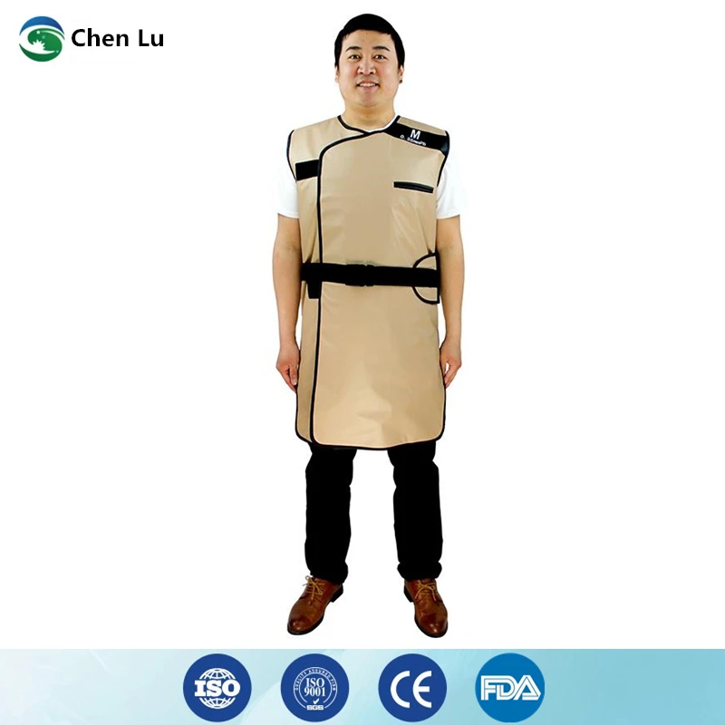 Hospital interventional surgery doctor with x-ray radiation protection 0.5mmpb double-sided super soft lead long vest