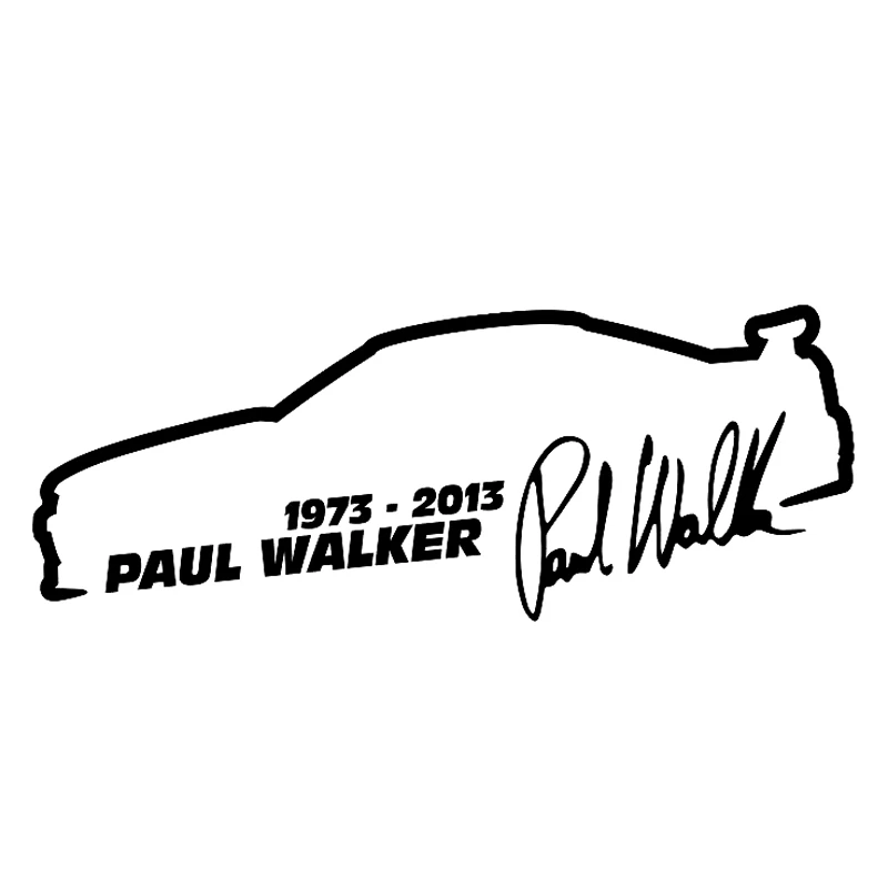 Paul Walker Fast and Furious Car Sticker Fashion Automobiles Motorcycles Exterior Accessories Vinyl Decals for Gti Vw