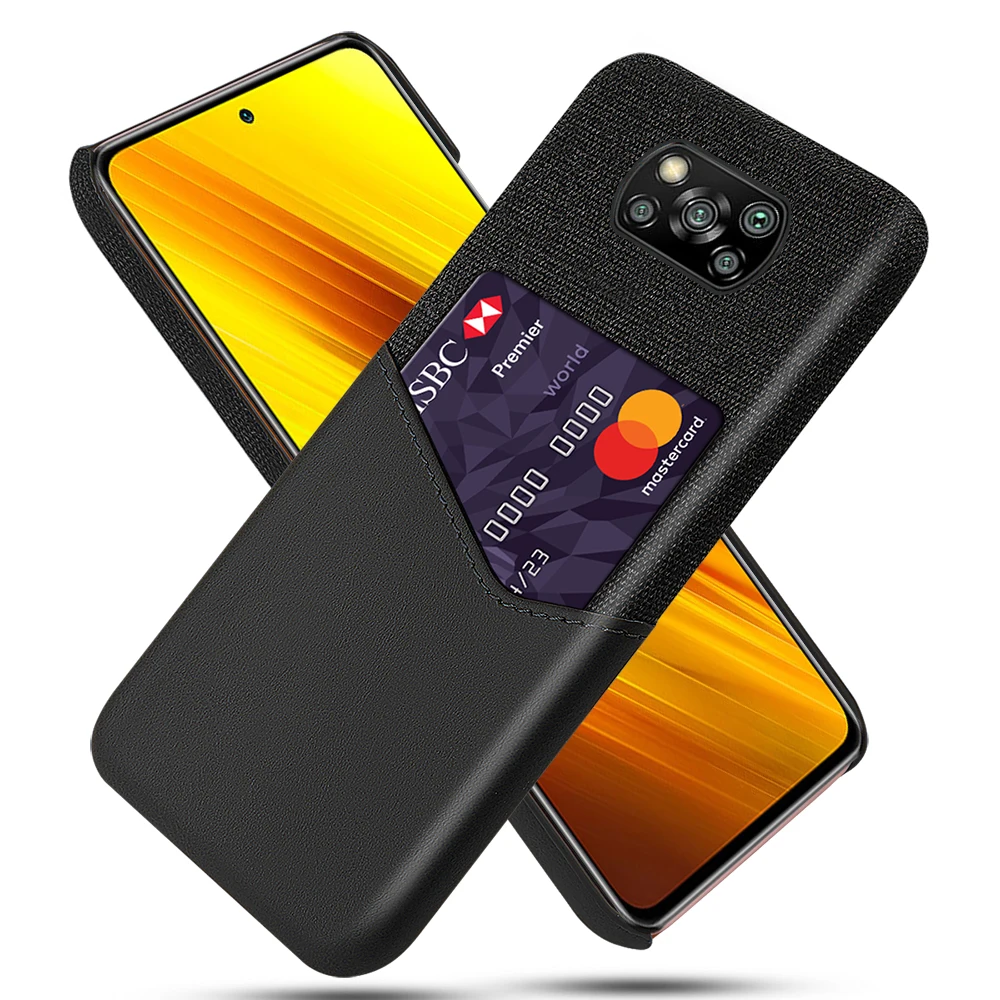 Handyhülle mit Kartenfächern für Xiaomi Redmi K20 K30 Ultra Note 9s 8 9 Pro Funda