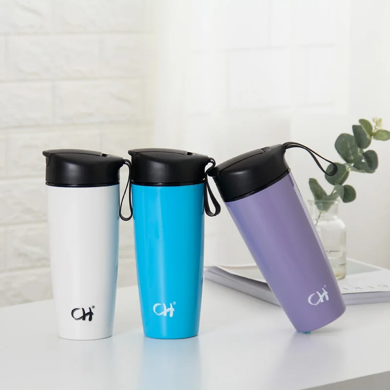 Thermos bottle ceramic lining student office milk coffee large capacity 600mL convenient thermal water cup