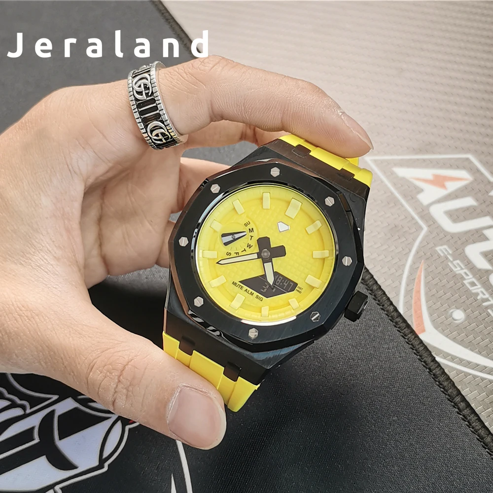 Jeraland ga2100 ga2110-発光ダイヤル,非照明,インデックス,時計アクセサリー