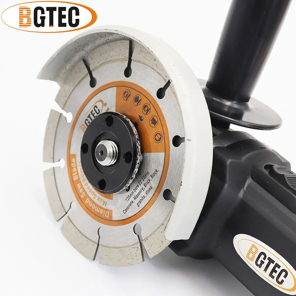 BGTEC 2 pezzi lame diamantate da 5 ''diamantate disco da taglio da 125mm per piastrelle in ceramica di pietra di materiale duro
