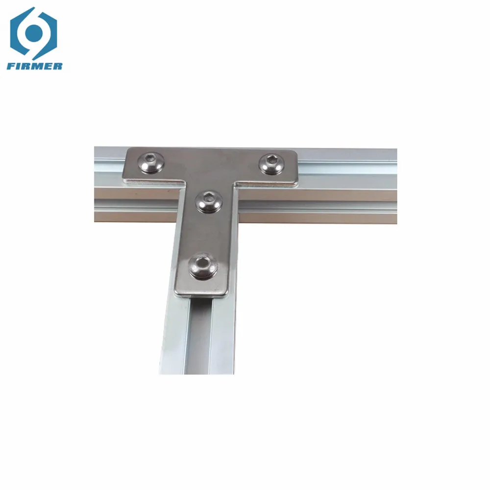 2020 L type T type cross plate joint aluminum connector EU standard 20/30/40 series industrial Aluminum Profile Accessories 3D