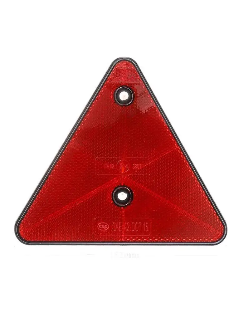 Réflecteurs arrière rouges de sécurité, 1-4 pièces, moulage triangulaire pour poteaux de porte, vis pour remorque, moto, camion