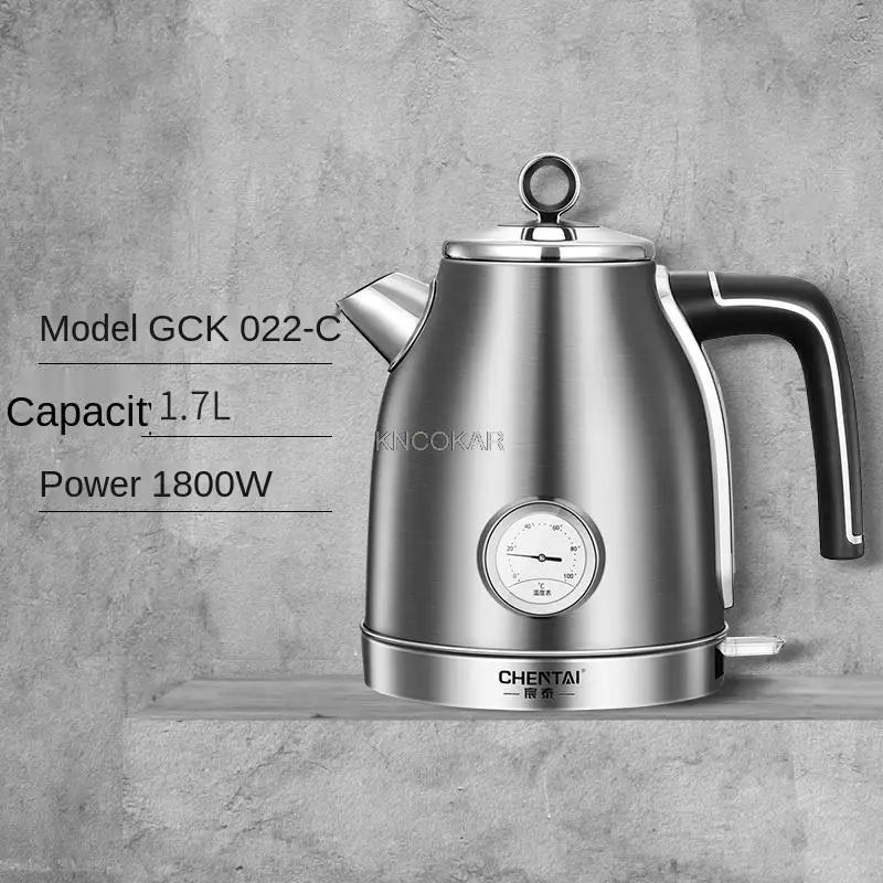 Electric Kettle Household 304 Stainless Steel Boiling Water Metal Teapot Automatic Power Off Large Capacity Health Care Heating