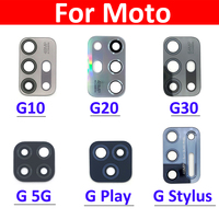 New Back Rear Camera Glass Lens For Motorola Moto G10 G20 G30 G Stylus / G 5G / G Play Replacement Parts