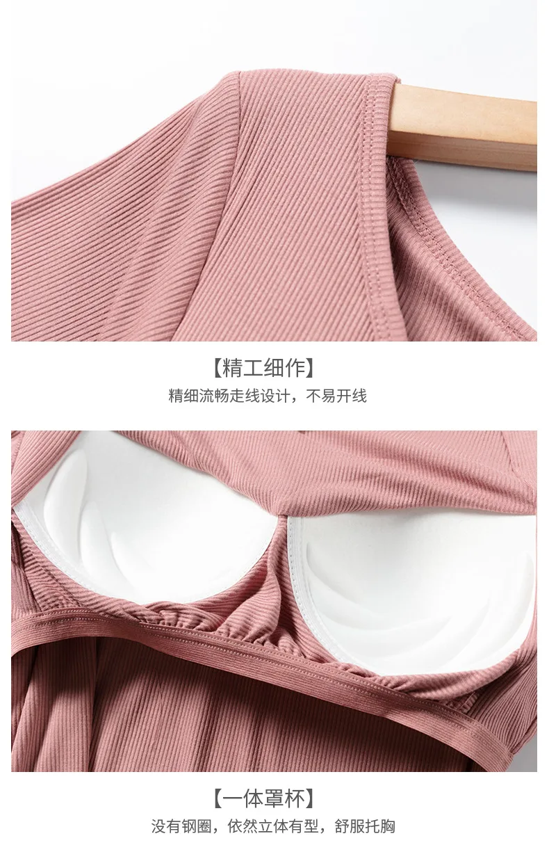 Frühling und Herbst Neue frauen Modal Gewinde Pyjamas Langarm Lange Hosen mit Brust Pad Große Größe Hause Service zwei-stück Set