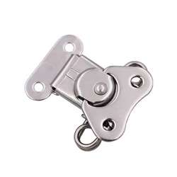 Stainless Steel Lauggle Butterfly Toggle Latch Catch Clamp Hasps Wooden Box Suitcase Flight Case Buckle Rotary Lock