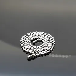316L Stainless Steel Bead Link Chain Necklace for Men Women Punk Choker Aesthetic Jewelry Gifts Wholesale